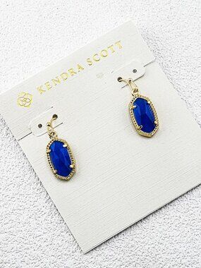 Kendra Scott Blue Cat Eye Earrings